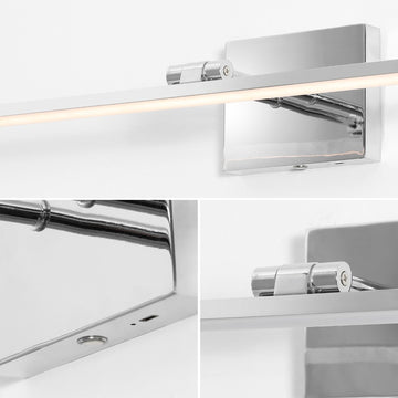 Santino 28" Modern Minimalist Swivel Integrated Dimmable LED Rechargeable Picture Light with Touch Sensor